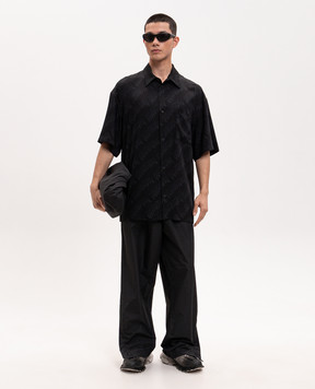 Balenciaga Black shirt with logo print 871407TUL02