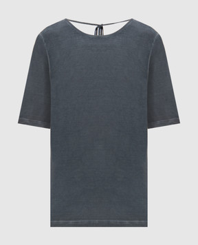 UMA WANG Blue T-shirt Tea UW1038