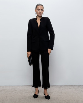 Twinset Black pants with ruffles 262TP2273