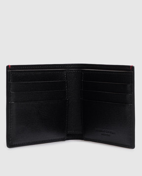 Brunello Cucinelli Black leather wallet with embossed logo MWRLBU006