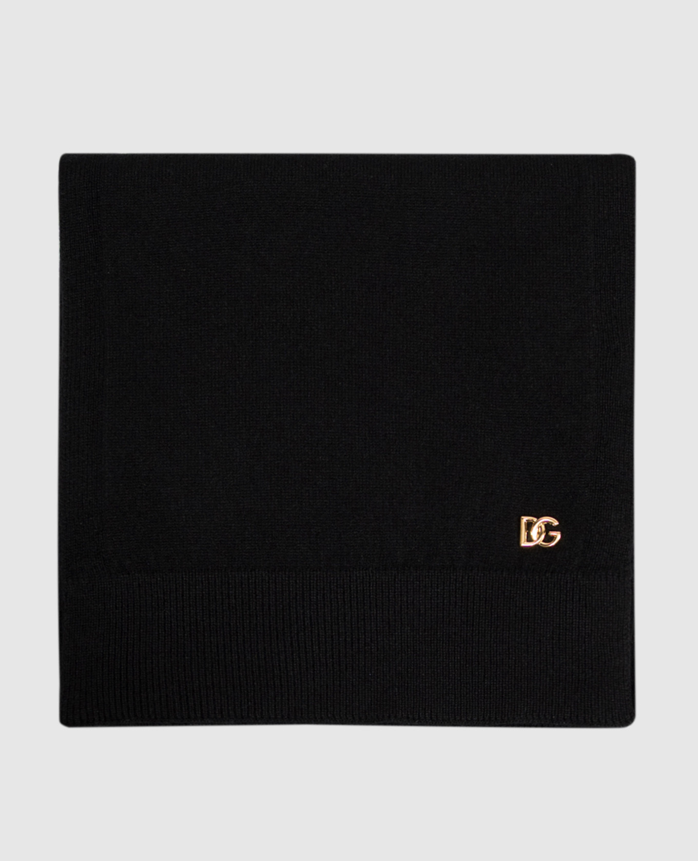 Black cashmere scarf