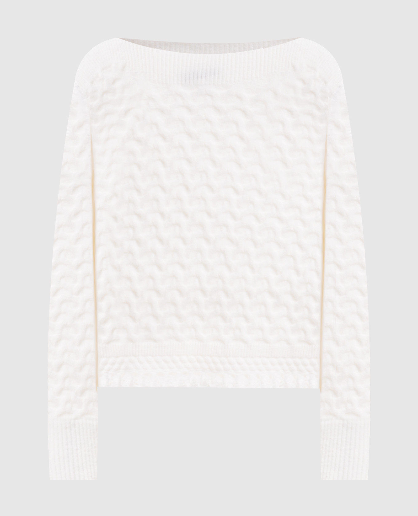 Ivory sweater with textured pattern Twinset