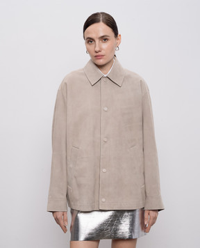 Max & Co Grey suede jacket BOEMIA MCOBOEMIA