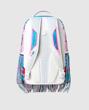 Sprayground Motivated Motion children's white backpack with fringe 910B8830NSZ