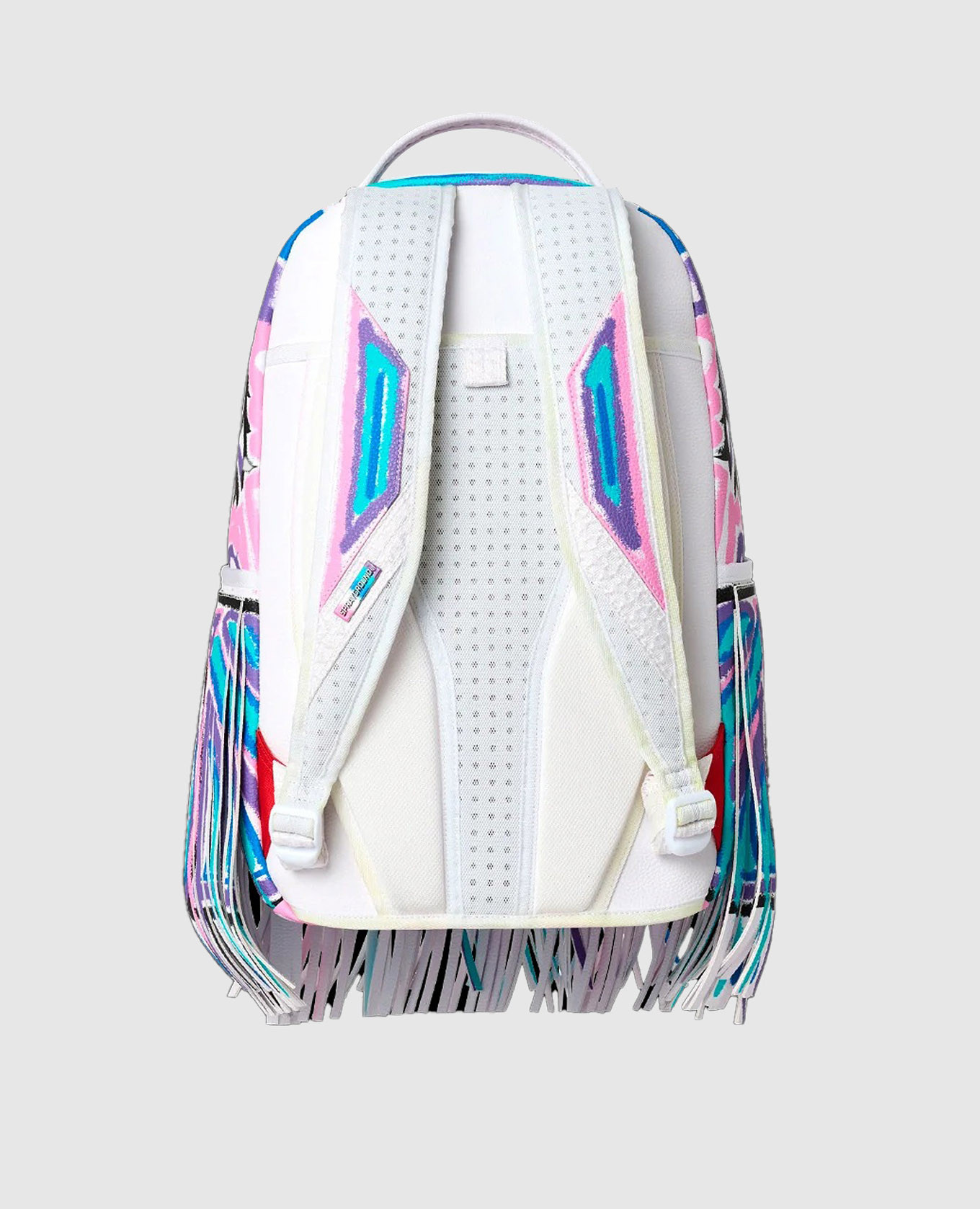 Motivated Motion children's white backpack with fringe Sprayground 3