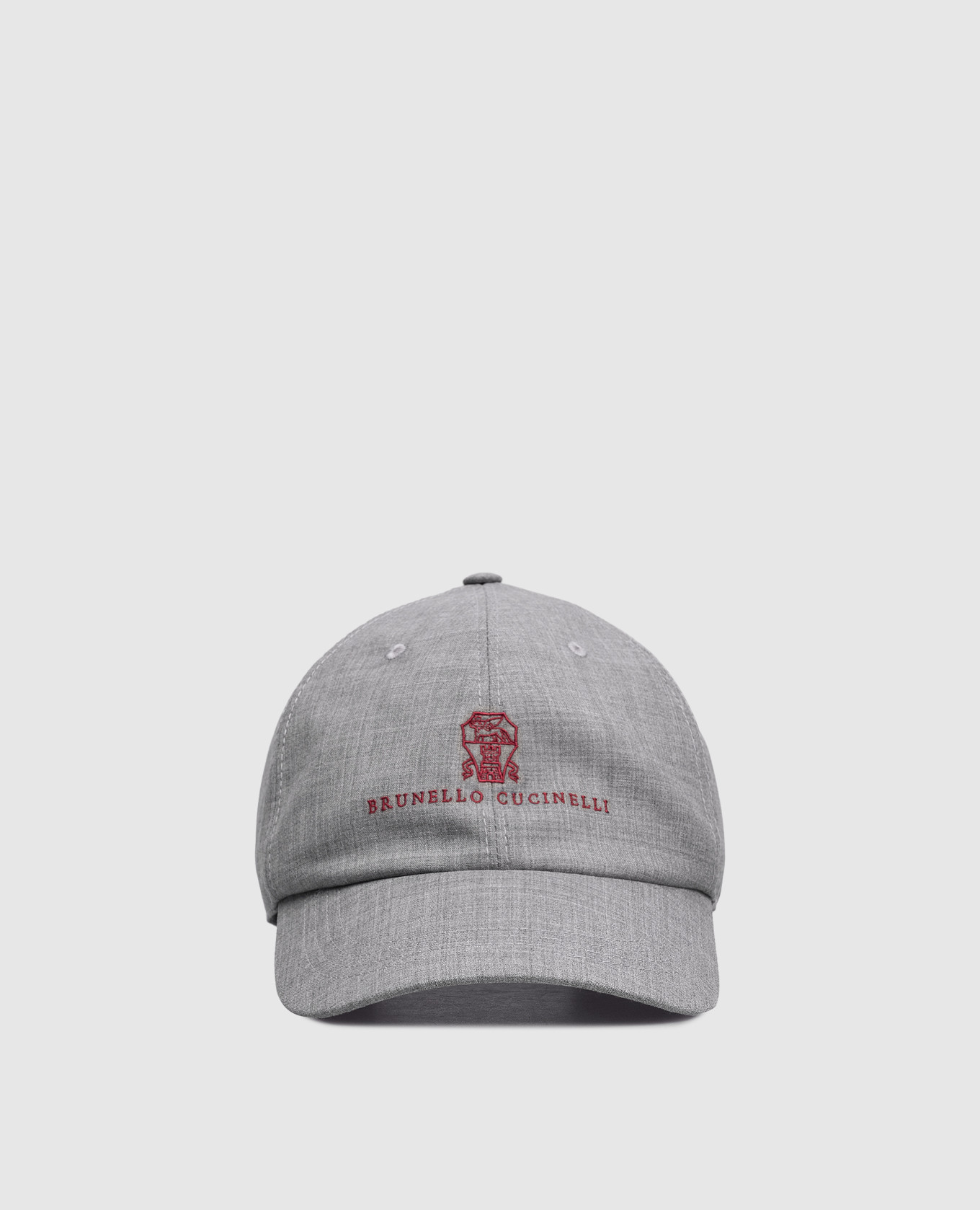 

Grey wool cap with logo embroidery Brunello Cucinelli