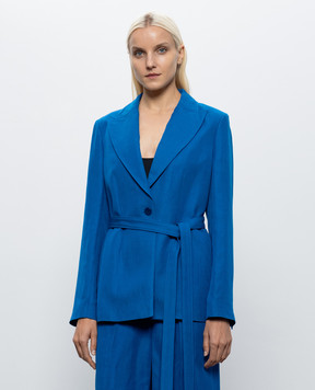 JOSEPH Vinca blue jacket with linen JF009864