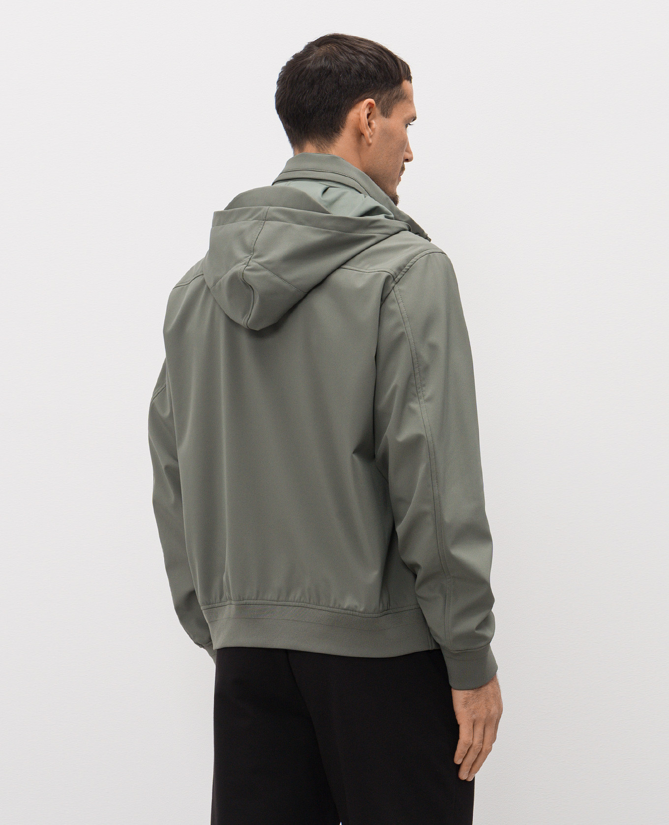 Green jacket with logo patch C.P. Company 4
