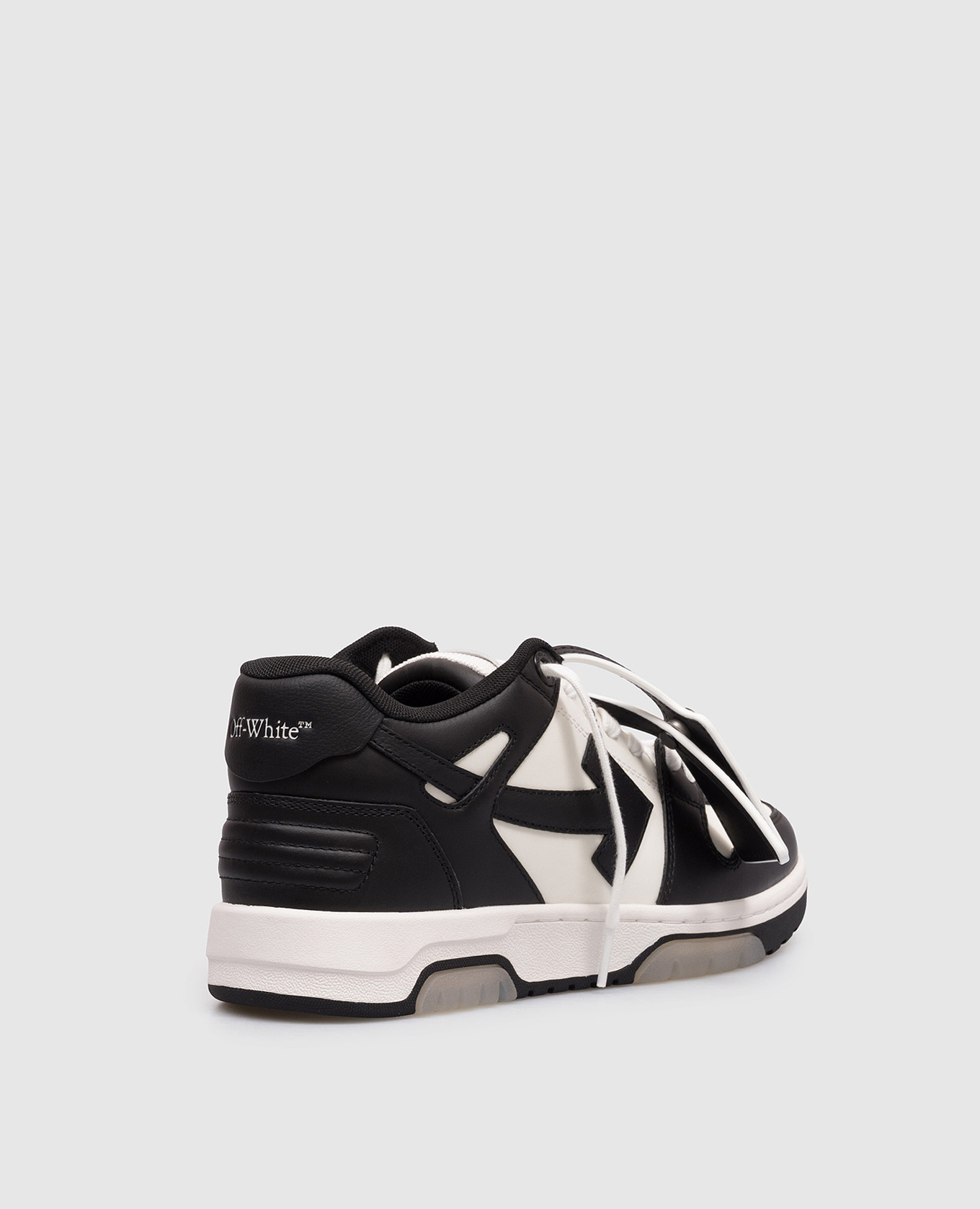 

Out Of Office leather sneakers with contrast logo Off-White, Black