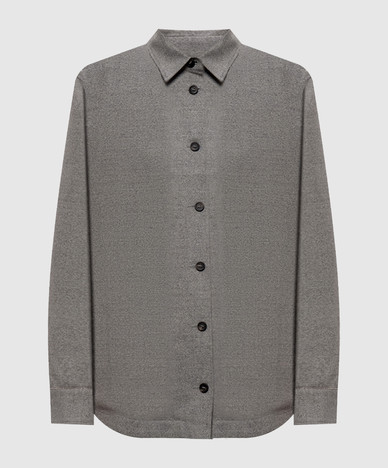 Gray wool shirt