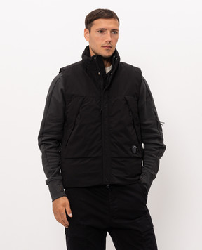 C.P. Company Black vest with patch MVE005A110264A