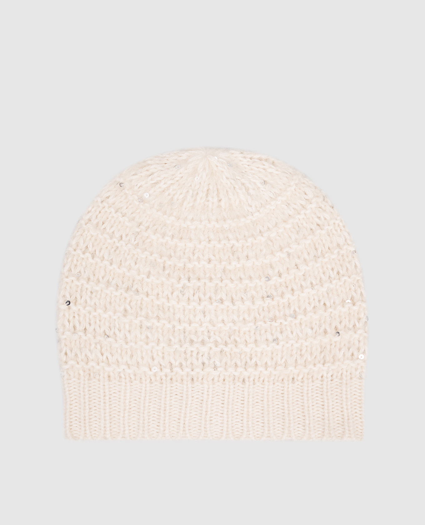 

White alpaca wool hat Peserico