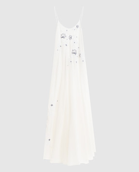 Ermanno Scervino Life White dress with silk D484Q605XYRI