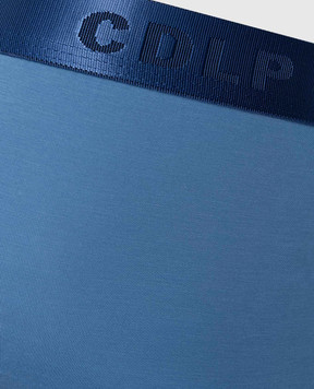 CDLP Blue boxer briefs with logo pattern MUW001005321