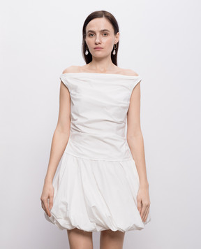 Simkhai White Salina dress with drapery 2261253T