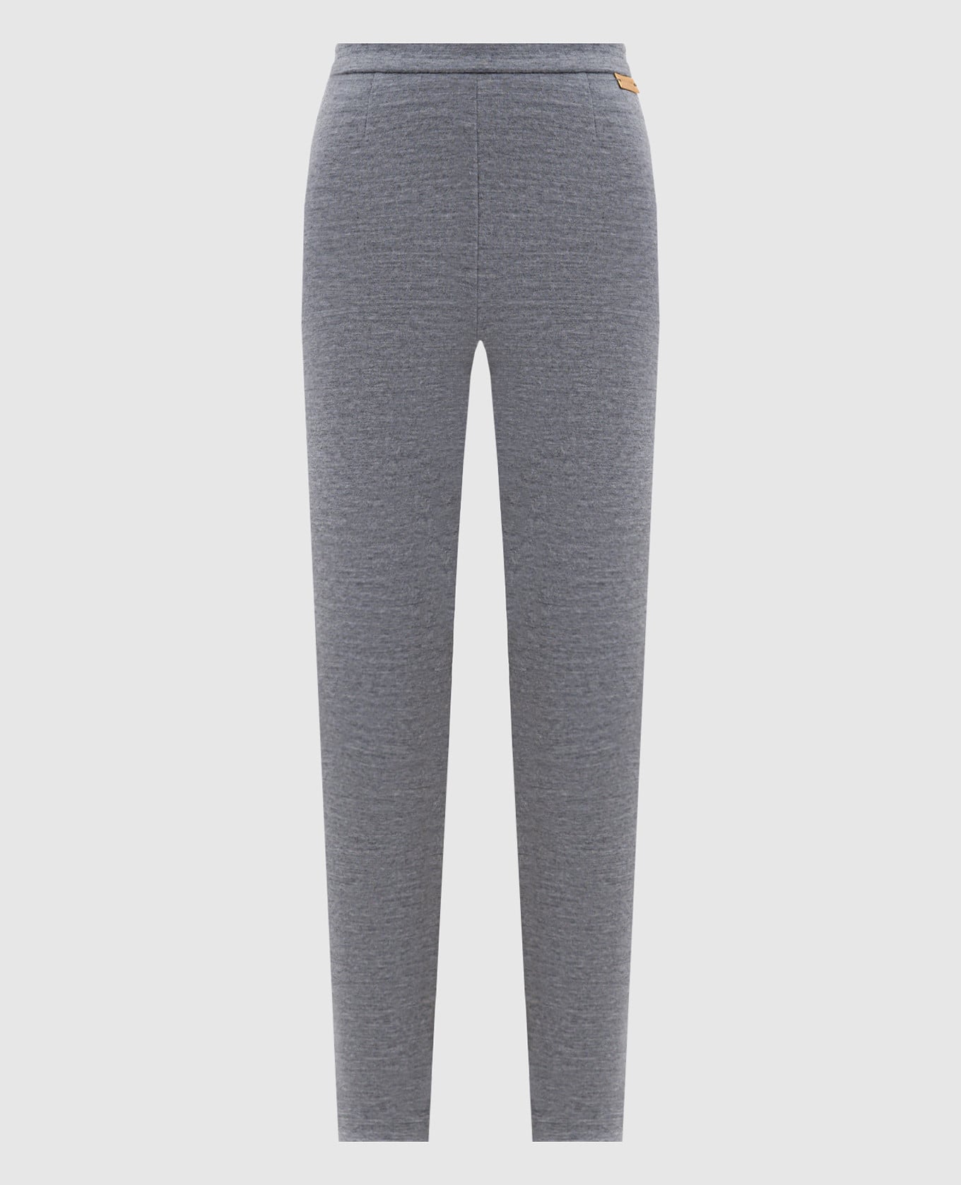 

Grey melange leggings with wool Balmain