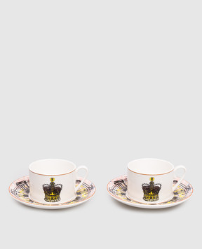 Geminiano Cozzi 1765 Porcelain tea set ENDLESS 4 pcs in a gift box JQCGP071083081083
