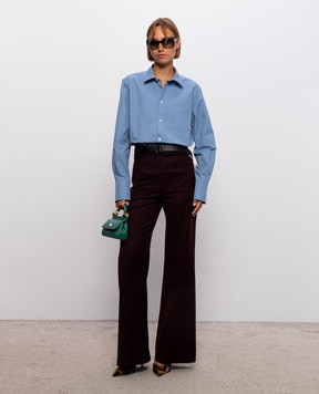 Victoria Beckham Perry blue shirt 1326WSH007513A