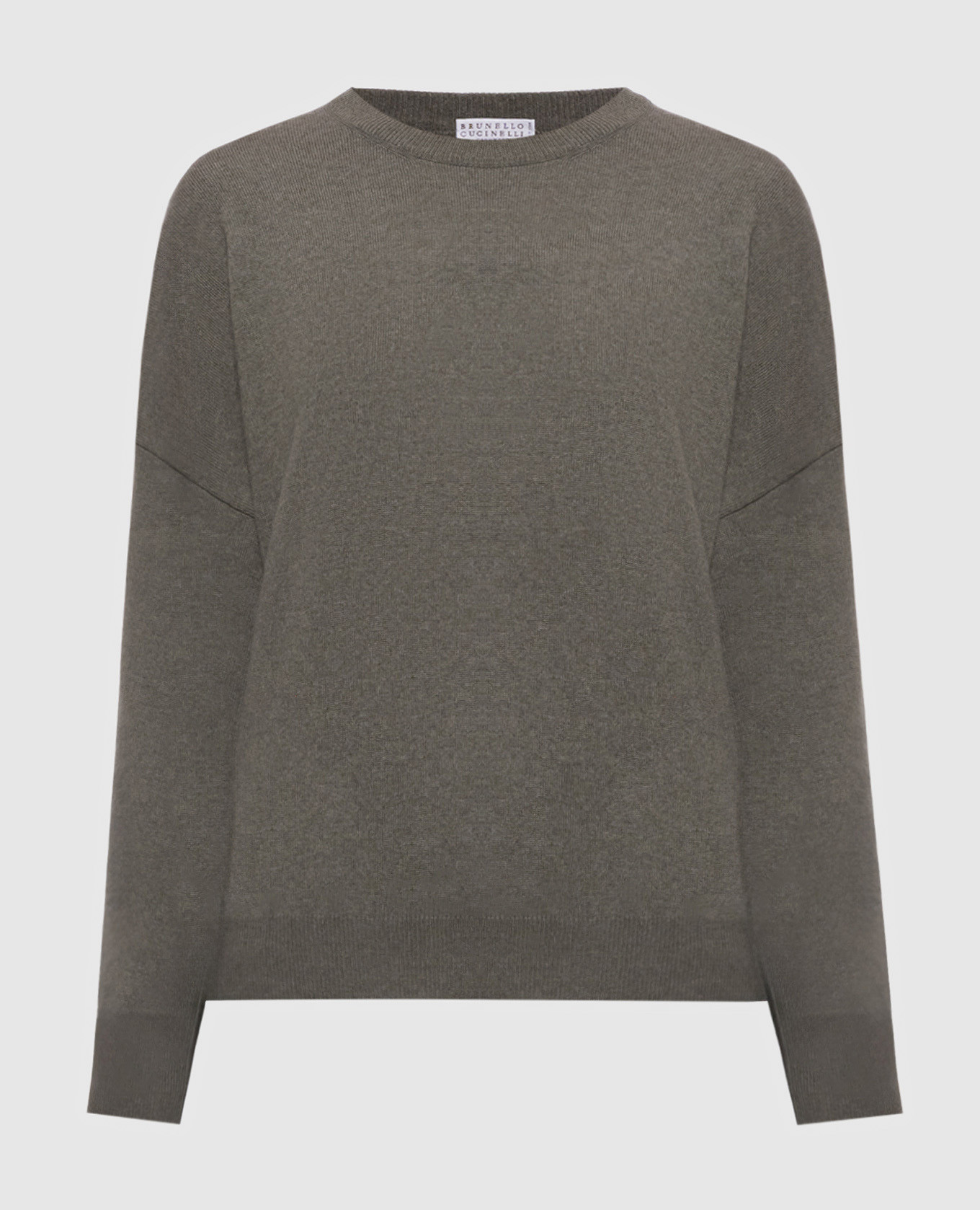 Green cashmere jumper