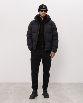 Stone Island Black wool cardigan L2S155100017S00C2