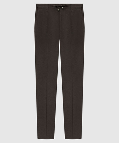 Brown cashmere pants