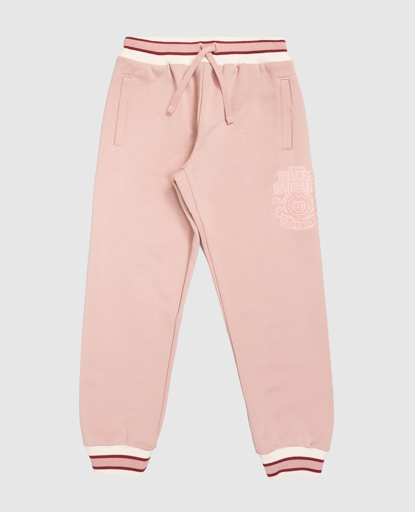 

Children's pink joggers with print Dolce&Gabbana