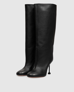 Babe Pay Pls Black leather boots 535927KO