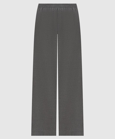Pantalon en laine grise avec chaîne Monil