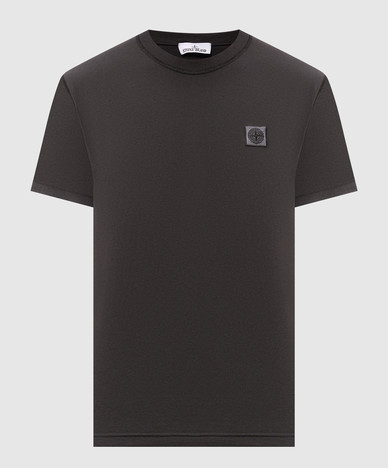 Grijs T-shirt met logopatch
