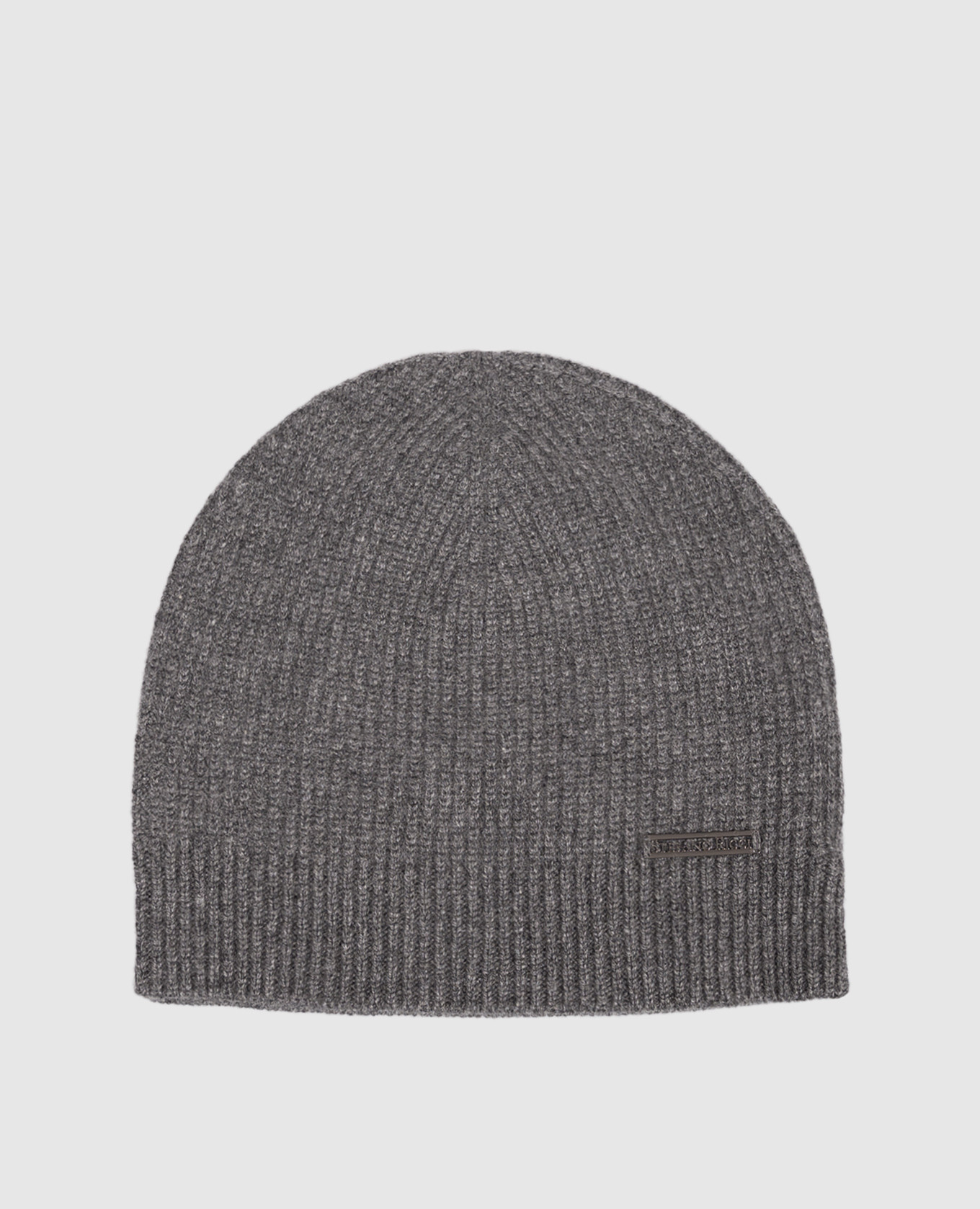 Gray cashmere hat