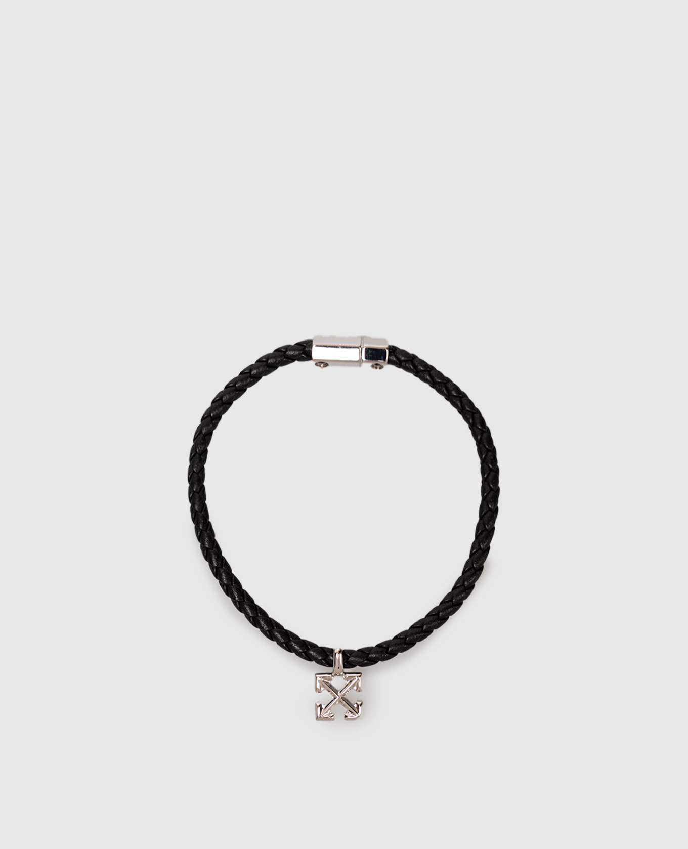

Black leather braided bracelet Off-White