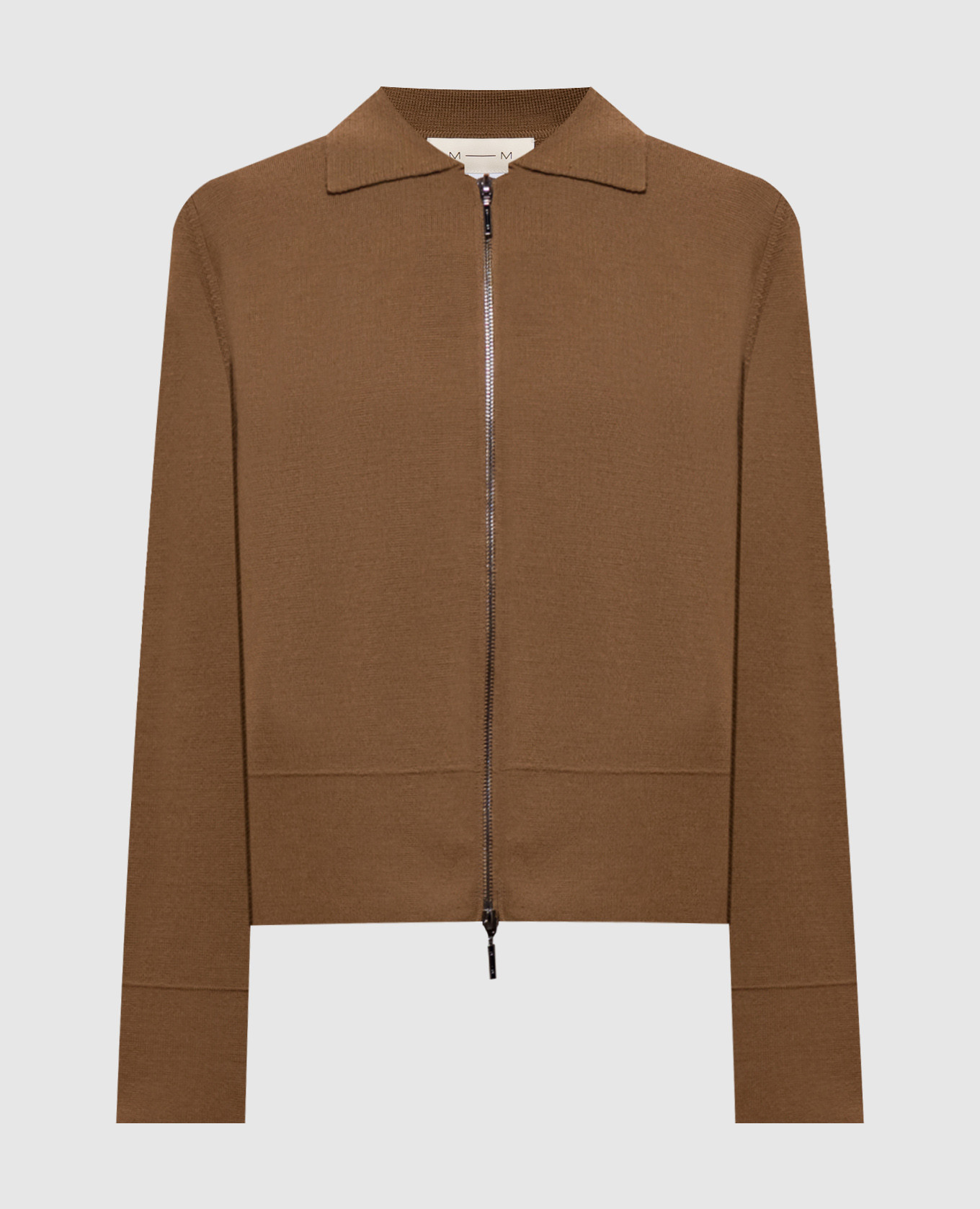 Brown wool cardigan
