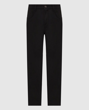 Stefano Ricci Black insulated pants with emblem MFT63B1110TR181K