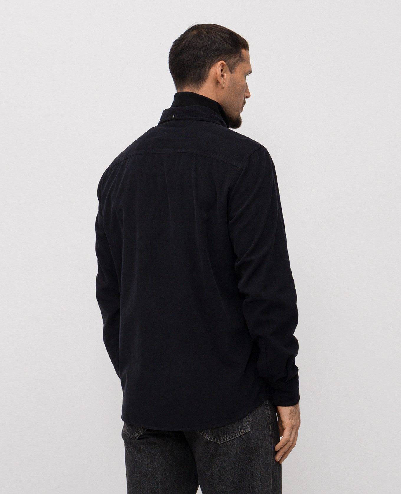 Blue shirt with logo Trussardi 4