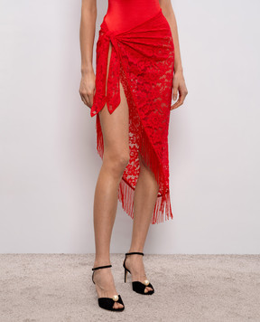 Venuja Red BOHEMIA lace pareo SR010A