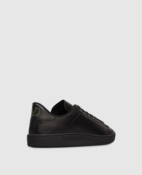 Valentino Royco black leather sneakers 8Y2S0K34BYA