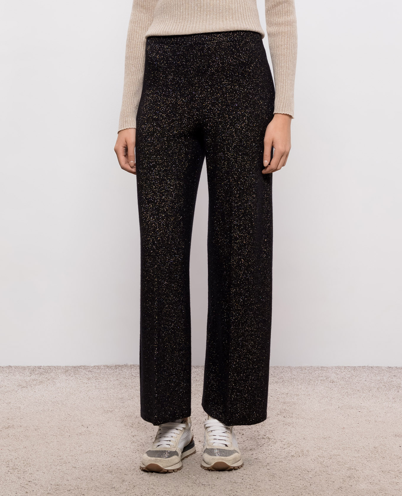 Black pants with lurex Twinset 3