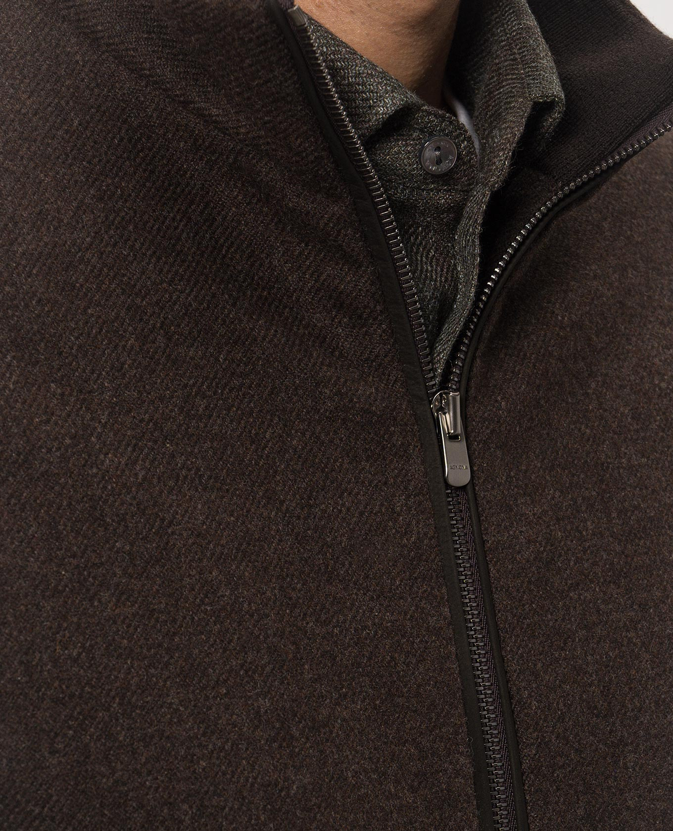 Brown cashmere jacket Agnona 5