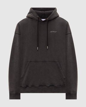 Off-White Gray Rugs Arrow hoodie 44MBB085F26F00J