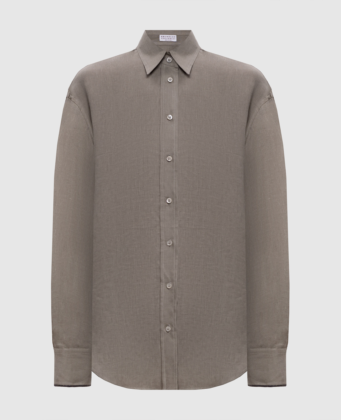 Gray linen shirt