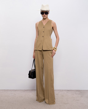 Max Mara Brown patterned pants MXMOLIATO