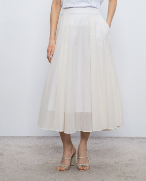 Peserico Ivory midi skirt P05150L100481