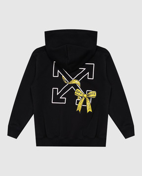 Off-White Children's black hoodie Industrial Logo 44GBB002F26F008