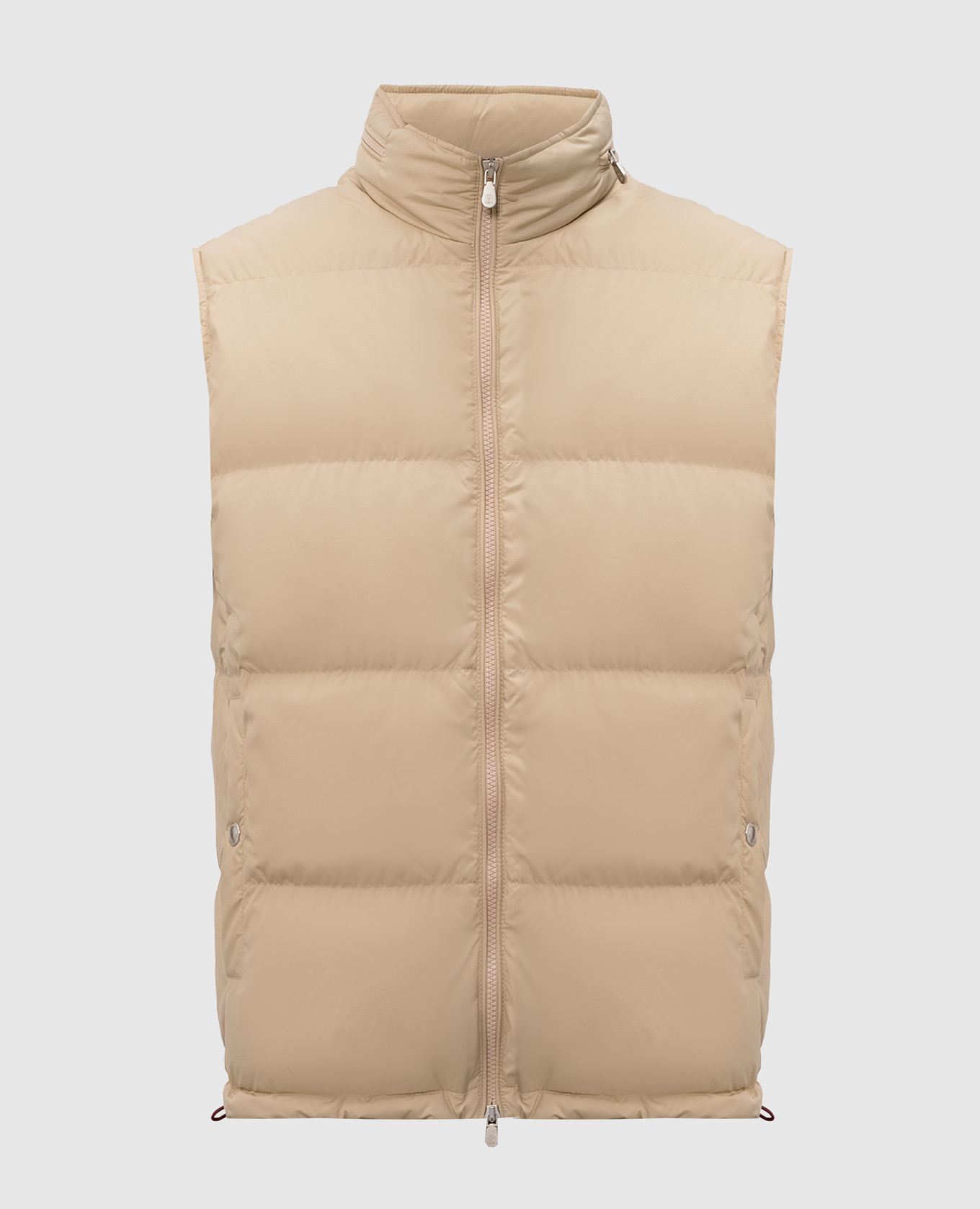 Beige down vest