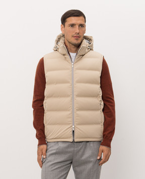 Brunello Cucinelli Beige down vest MV4061605