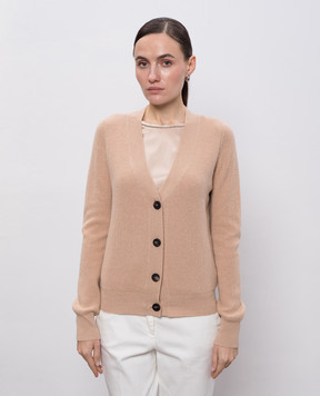 Peserico Beige cardigan with wool and silk S99483F12Z09095