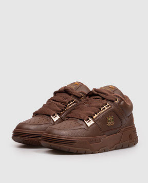 AMIRI Brown leather MA-1 sneakers AMSNSN1087