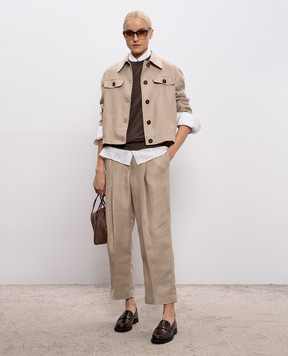 Brunello Cucinelli Beige linen jacket MH5277581