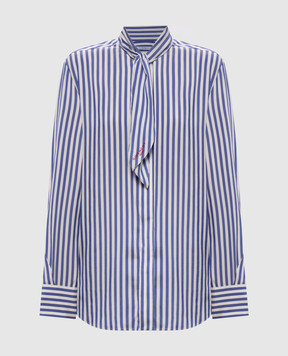 Givenchy Cocoon striped silk blouses BW61MG16UR