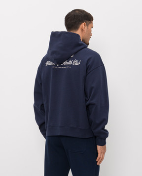 Sporty & Rich Blue sports jacket with logo print ST08865264BL106